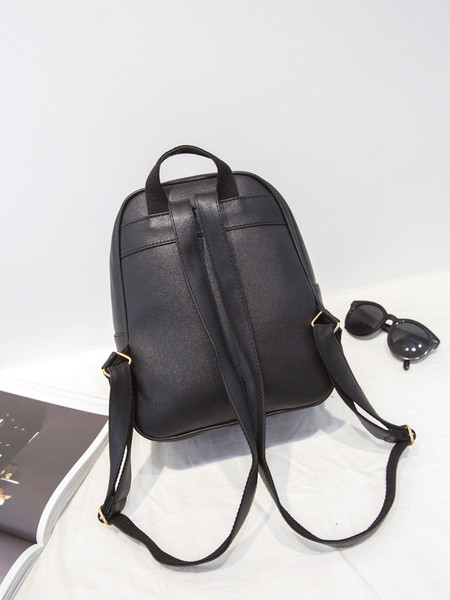 Γυναικείο σακίδιο με φούντα και λουλούδια σε δύο χρώματα