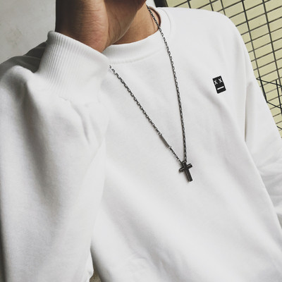 Men`s chain with a pendant - Cross