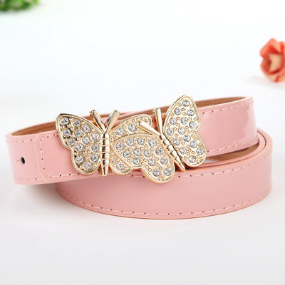 Μοντέρνα γυναικεία ζώνη με μεταλλική πόρπη σε διάφορα χρώματα