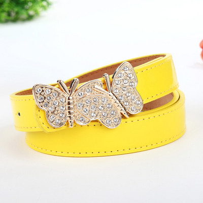 Μοντέρνα γυναικεία ζώνη με μεταλλική πόρπη σε διάφορα χρώματα