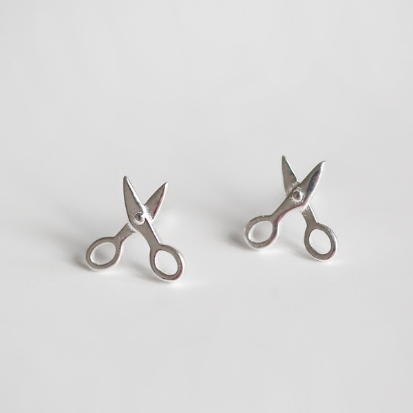 Olló formájú női fülbevaló