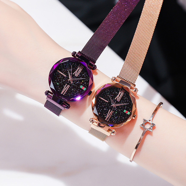 Μοντέρνο γυναικείο αδιάβροχο ρολόι σε δύο χρώματα