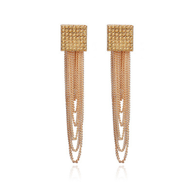 Γυναικεία σκουλαρίκια με αλυσίδες σε τρία χρώματα