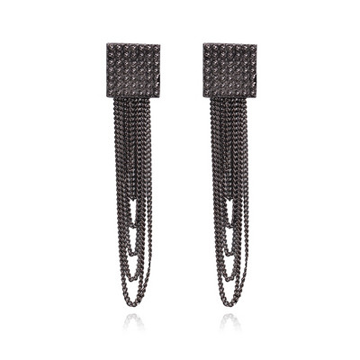 Γυναικεία σκουλαρίκια με αλυσίδες σε τρία χρώματα