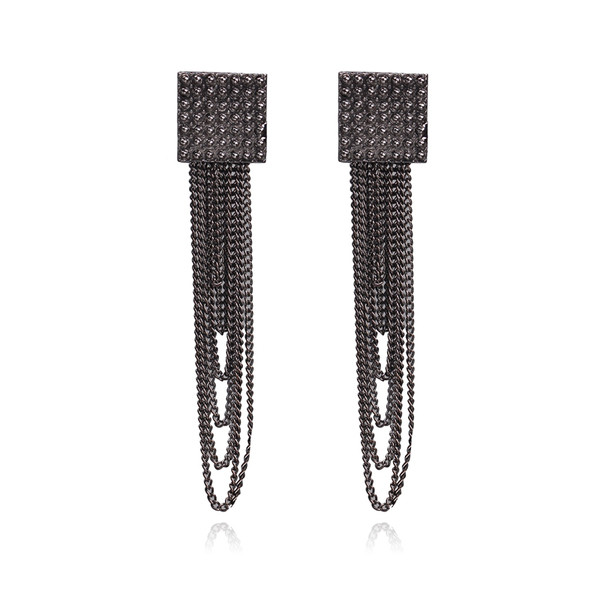 Γυναικεία σκουλαρίκια με αλυσίδες σε τρία χρώματα