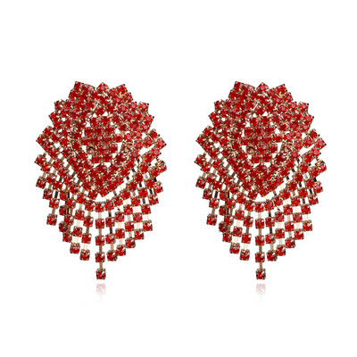 Κομψά γυναικεία σκουλαρίκια με πέτρες σε διαφορετικά χρώματα