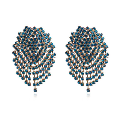 Κομψά γυναικεία σκουλαρίκια με πέτρες σε διαφορετικά χρώματα