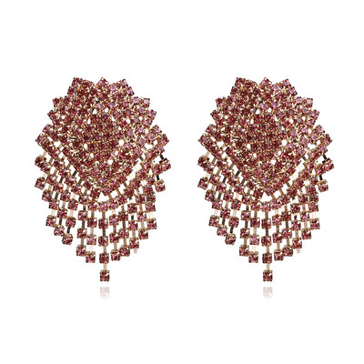 Κομψά γυναικεία σκουλαρίκια με πέτρες σε διαφορετικά χρώματα