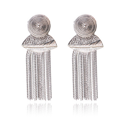 Modern női fülbevaló ezüst és arany színben