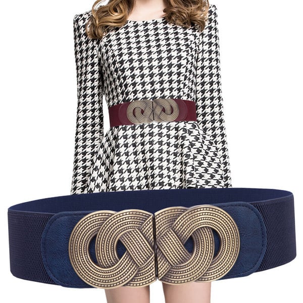 Cureaua de dama elastica cu catarama metalica in mai multe culori