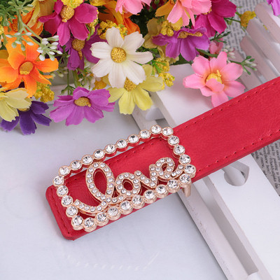 Modern női öv érdekes csattal több színben