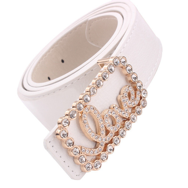 Modern női öv érdekes csattal több színben