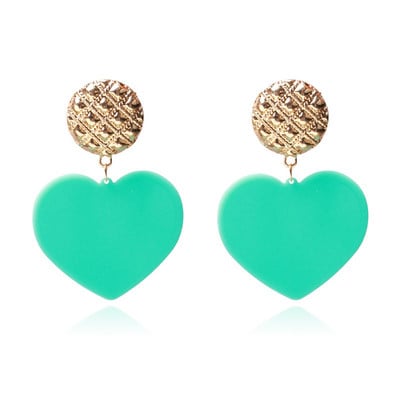 Γυναικεία σκουλαρίκια σε σχήμα καρδιάς σε διάφορα χρώματα
