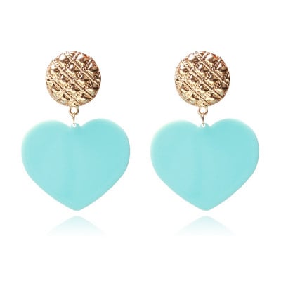 Γυναικεία σκουλαρίκια σε σχήμα καρδιάς σε διάφορα χρώματα