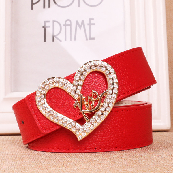 Modern női öv fém csattal több színben