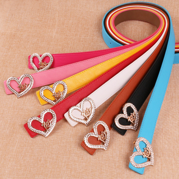 Modern női öv fém csattal több színben