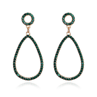 Απαλή μακρά γυναικεία σκουλαρίκια  με πέτρες σε διάφορα χρώματα