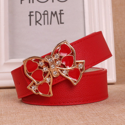 Cureaua de dama eleganta cu catarama metalica in mai multe culori