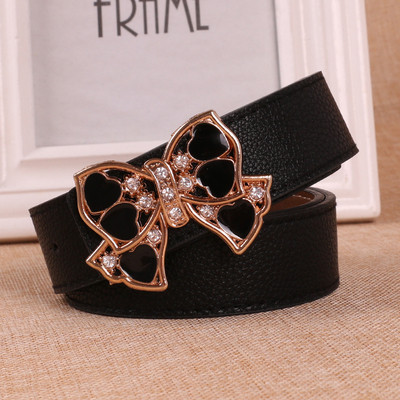 Cureaua de dama eleganta cu catarama metalica in mai multe culori