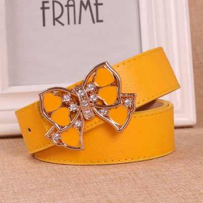 Cureaua de dama eleganta cu catarama metalica in mai multe culori