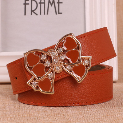 Cureaua de dama eleganta cu catarama metalica in mai multe culori