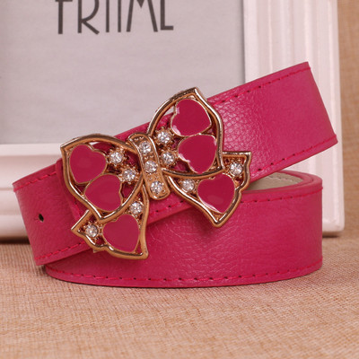 Cureaua de dama eleganta cu catarama metalica in mai multe culori