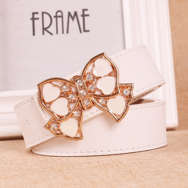 Cureaua de dama eleganta cu catarama metalica in mai multe culori