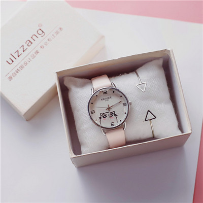 Modern női karóra három színben + karkötő