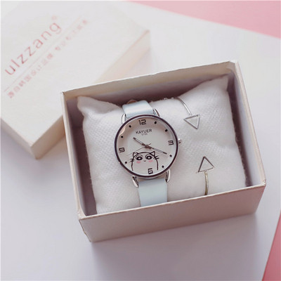 Modern női karóra három színben + karkötő