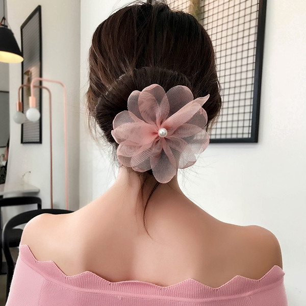 Γυναικείο αξεσουάρ για τα μαλλιά σε  ροζ χρώμα