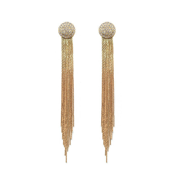 Stílusos női fülbevaló arany és ezüst színben