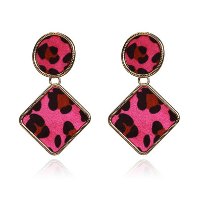 Γυναικεία σκουλαρίκια με λεοπάρδαλη μοτίβα σε διάφορα χρώματα