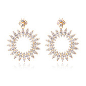 Κομψά γυναικεία σκουλαρίκια με πέτρες σε τρία σχέδια