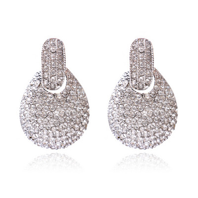 Κομψά γυναικεία σκουλαρίκια με πέτρες σε τρία σχέδια