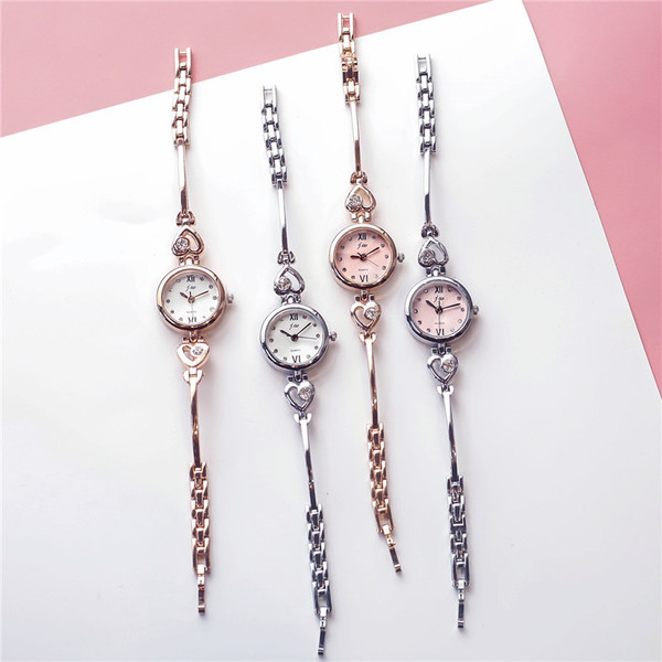 Ceas de dama + bratara in patru culori