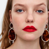 Cercei casual dama cu pietre in mai multe culori