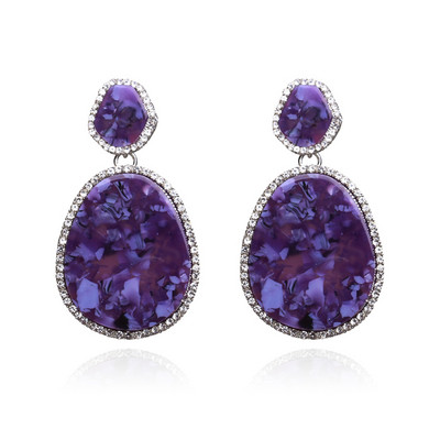 Cercei casual dama cu pietre in mai multe culori