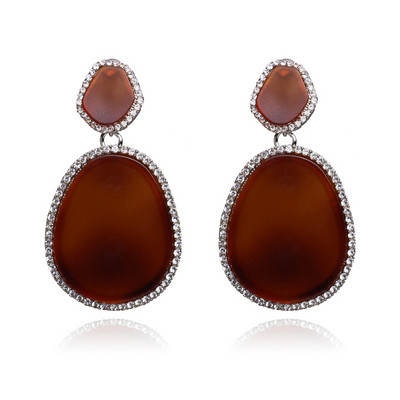 Cercei casual dama cu pietre in mai multe culori