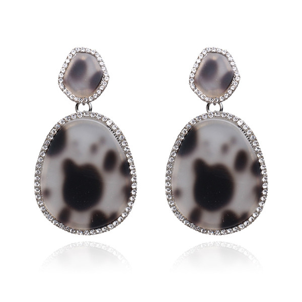 Cercei casual dama cu pietre in mai multe culori