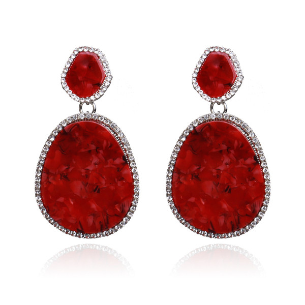 Cercei casual dama cu pietre in mai multe culori