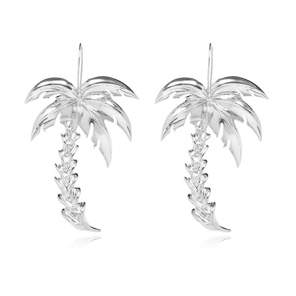 Γυναικεία σκουλαρίκια σε χρυσό και ασημί χρώμα φοίνικας