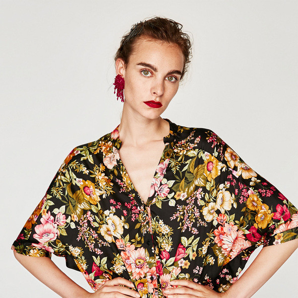 Cercei de dama cu margele in roz si negru