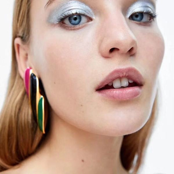 Modern női színes fülbevaló