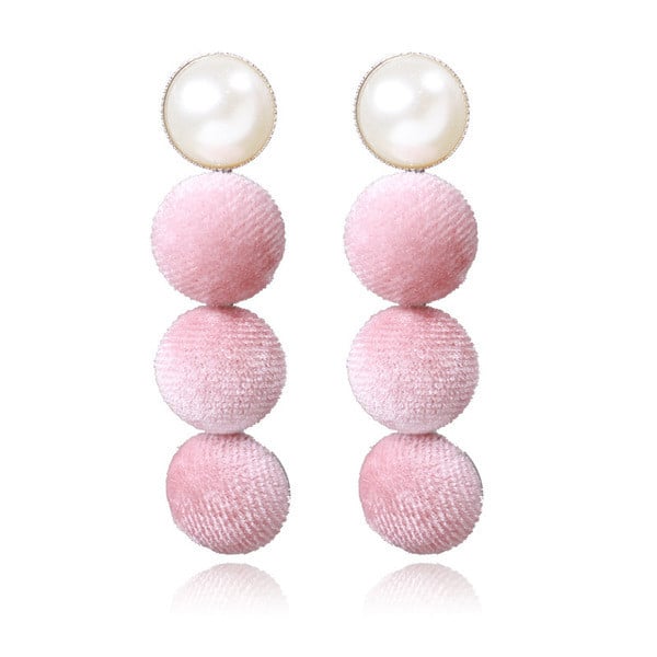 Cercei lungi de dama cu invelis moale in mai multe culori