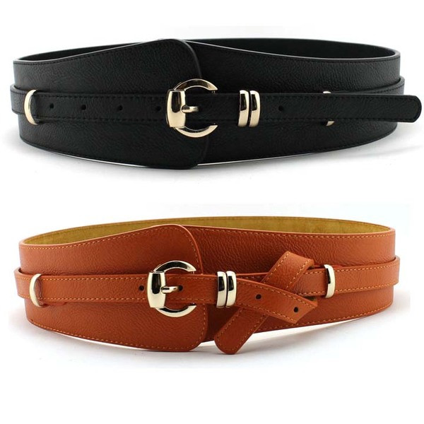 Modern női öv széles modell eko bőrből több színben