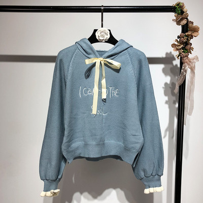 Egyedi női pulóver kapucnival és felirattal három színben