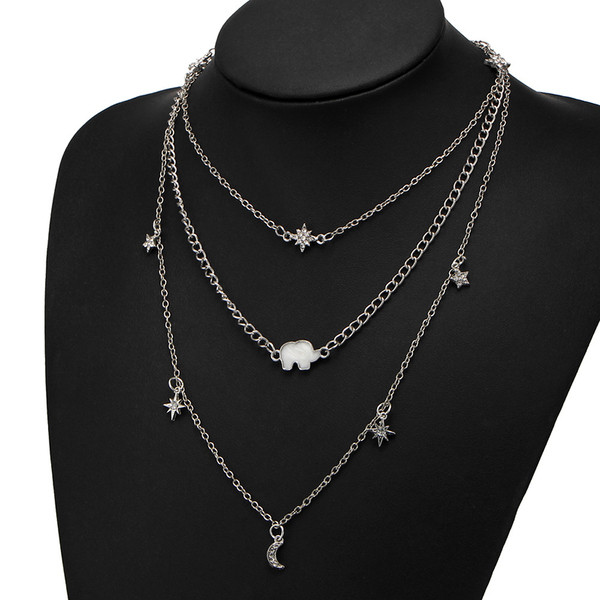 Modern női nyaklánc két színben