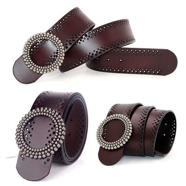 Cureaua de dama moderna cu catarama rotunda in mai multe culori