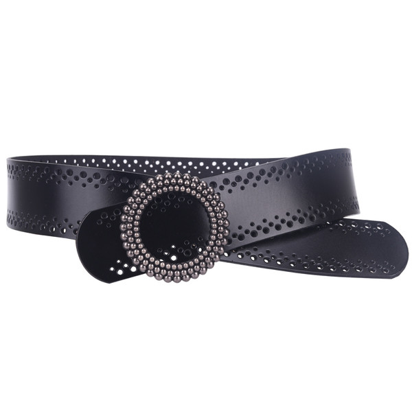 Cureaua de dama moderna cu catarama rotunda in mai multe culori