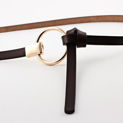 Cureaua subtire de dama eleganta cu catarama interesanta cu mai multe culori